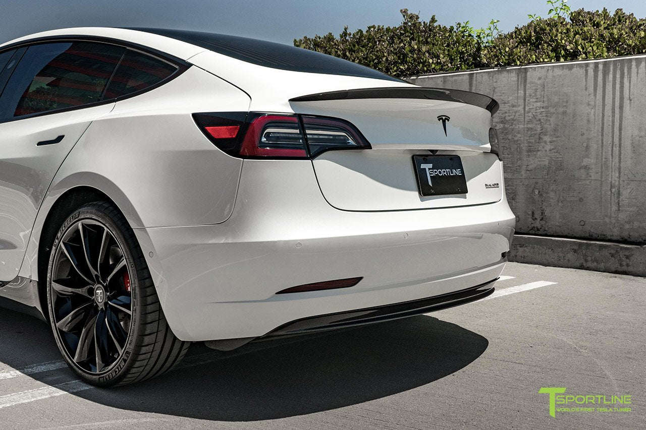 Tesla Model Y Carbon Fiber Executive Trunk Spoiler - T Sportline