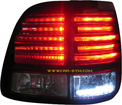 Lexus 03-05 LX470 Red & Clear LED Taillight