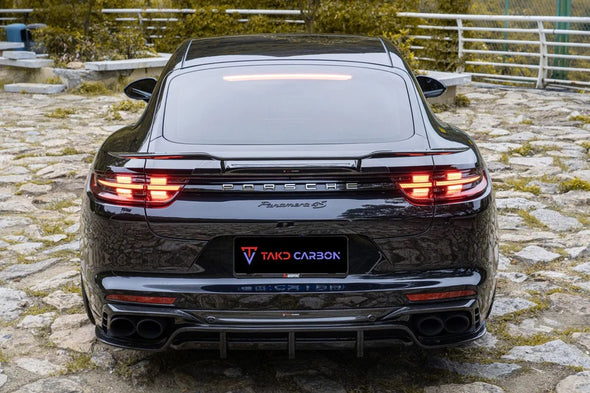 TAKD CARBON Carbon Fiber Rear Spoiler Wing for Porsche Panamera 4 & 4S & Turbo 971 2017+