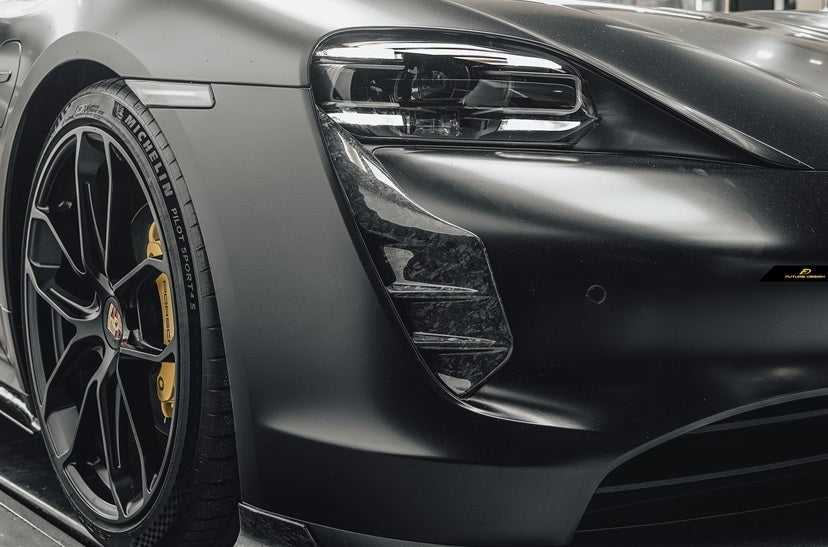 Future Design Carbon Fiber Front Bumper Vent Trim for Porsche Taycan 2 –  CarGym
