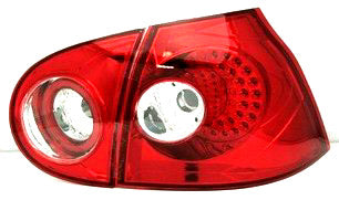 VW GOLF V R32 MK5 GTI Red Housing LED Tail Lights for 2006-08