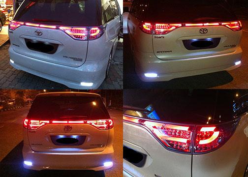 Valenti Red & Clear LED Bar Taillight for Toyota Estima 2006+