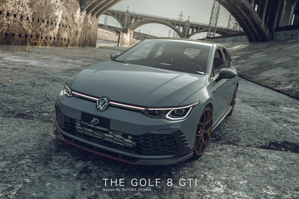 Volkswagen Golf 8 GTI MK8 Carbon Fiber Front Lip by Future Design – CarGym