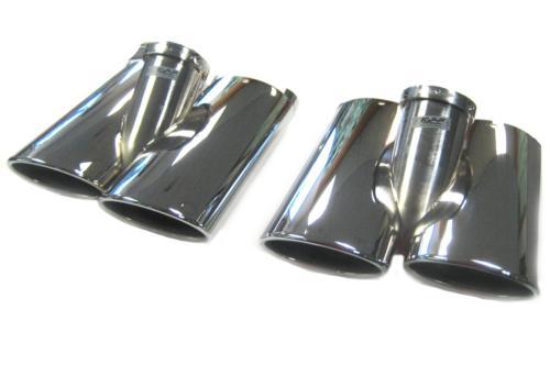 Mercedes-Benz W221 S-Class Oval Style Quad Exhaust Tips