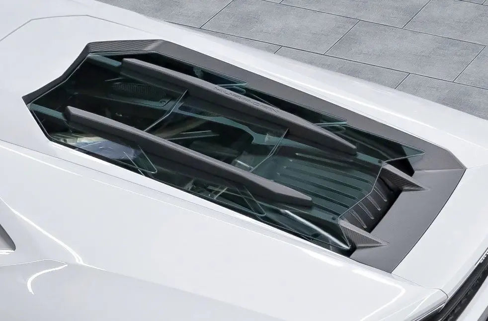 Capristo Glass Engine Bonnet in Carbon for Lamborghini Huracan Coupe