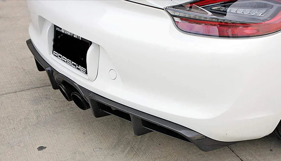 986 Boxster Rear Diffuser Porsche Boxster Cayman 981 Dry Carbon Fiber Rear Diffuser – CarGym