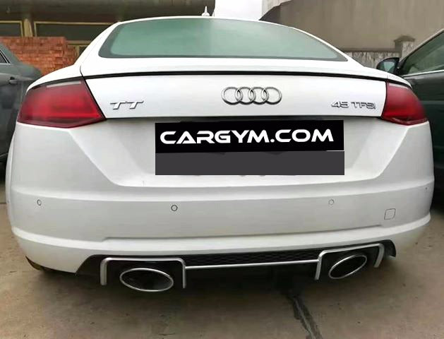 Audi TT MK3 2014+ TT RS Style Rear Diffuser with Exhaust Tips (PP) – CarGym