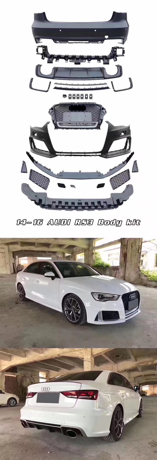 Audi A3 '13-'16 ( RS3 Style ) Body Kit