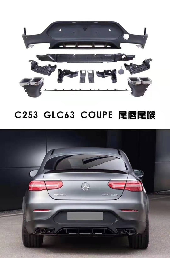 GLC63 Rear Diffuser and Exhaust Tips