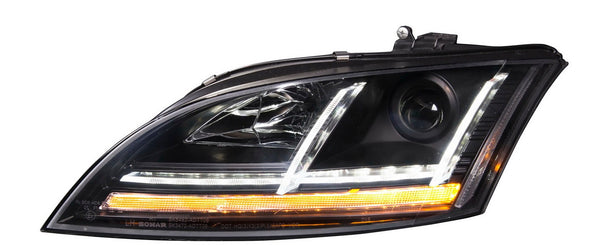 AUDI TT 8J 06-14 LED Projector Headlight w/ Sequential Turn Sign