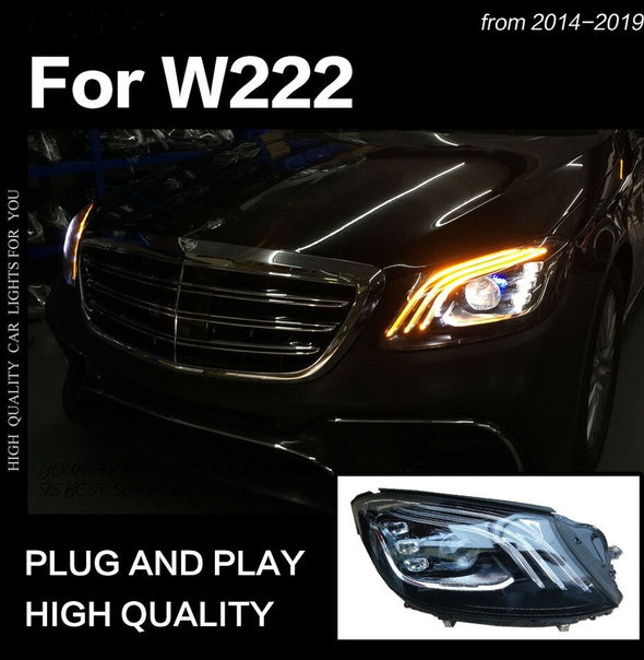 Mercedes W222 2013+ Facelift Style LED Projector Headlight