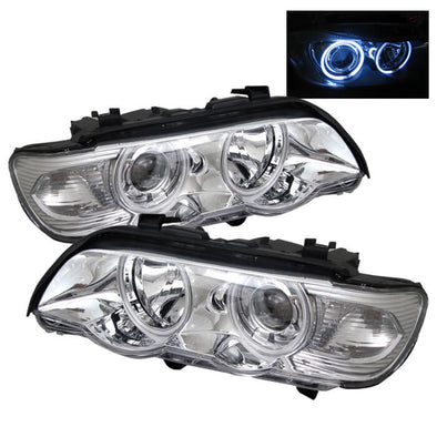 BMW E53 X5 Projector Chrome Headlight w/CCFL Angel Eyes 2000-02