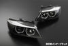 BMW 3-Series E90/E91 05-08 Sedan 3D LED Black Headlight