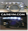 Mercedes Benz W204 LED Daytime Running Light W/ Chrome Ring