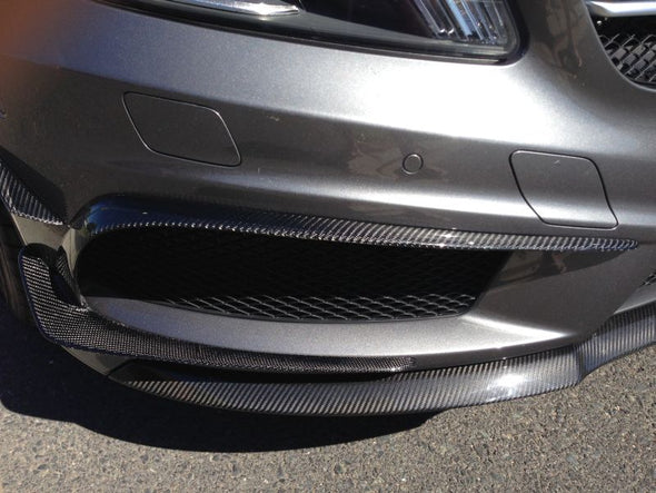 Mercedes-Benz AMG Style Carbon Fiber Front Diffuser Fin Set