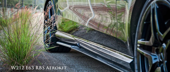 Mercedes-Benz W212 E-Class AMG & E63 Carbon Fiber Side Skirt Set