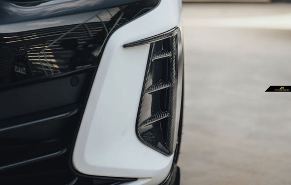 Future Design Blaze Carbon Fiber Front Bumper Side Vents for Audi E-Tron GT