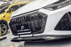 Future Design Blaze Carbon Fiber Front Grill Side Overlay for Audi RS6 C8 2020-2022