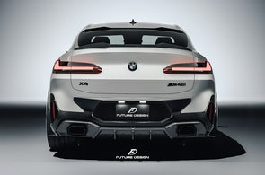 Future Design Carbon Fiber Rear Diffuser for BMW X4 G02 LCI
