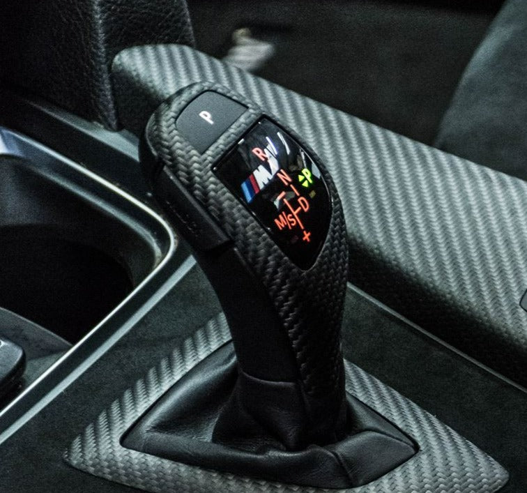 BMW F30/F31/F32/F34 M Performance Gear Shifter Carbon Fiber Carbon Tri –  CarGym