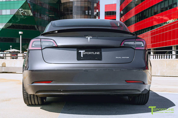 T Sportline - Matte Silver Tesla Model 3 with Gloss Black