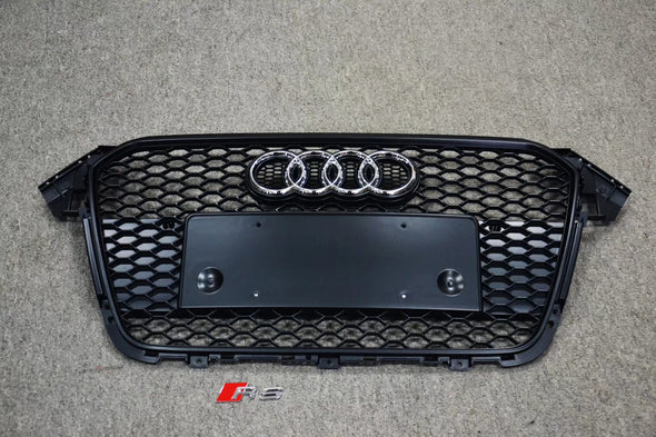 Audi A4 B8.5 RS4 Style Matt Black Front Grill Set