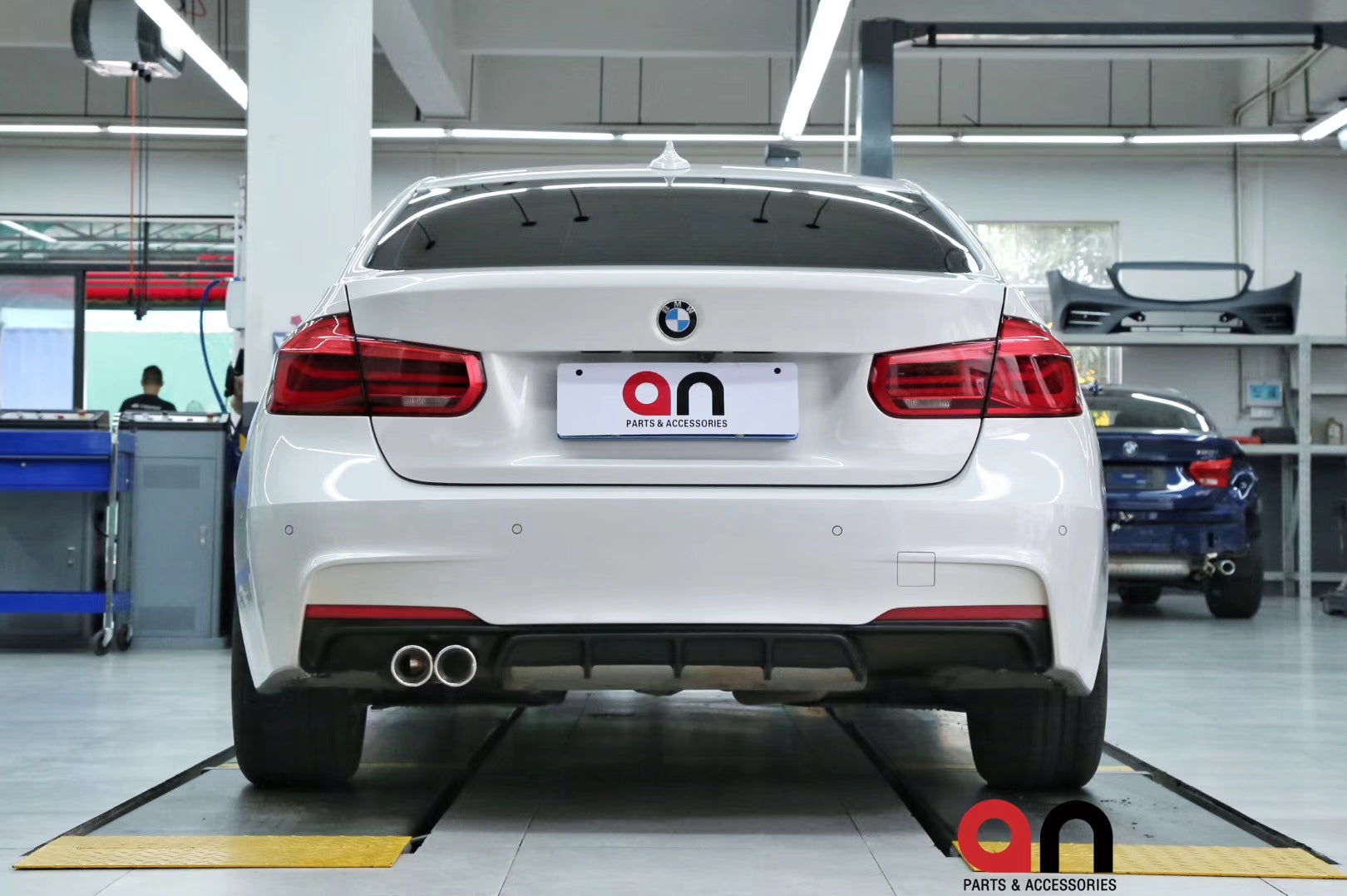 BMW 3 Series diffuser M Performance style to fit F30 F31