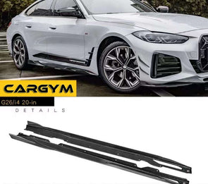 BMW 4-Series G26 GranCoupe 2020+ Carbon Fiber Side Skirt Splitters by CarGym