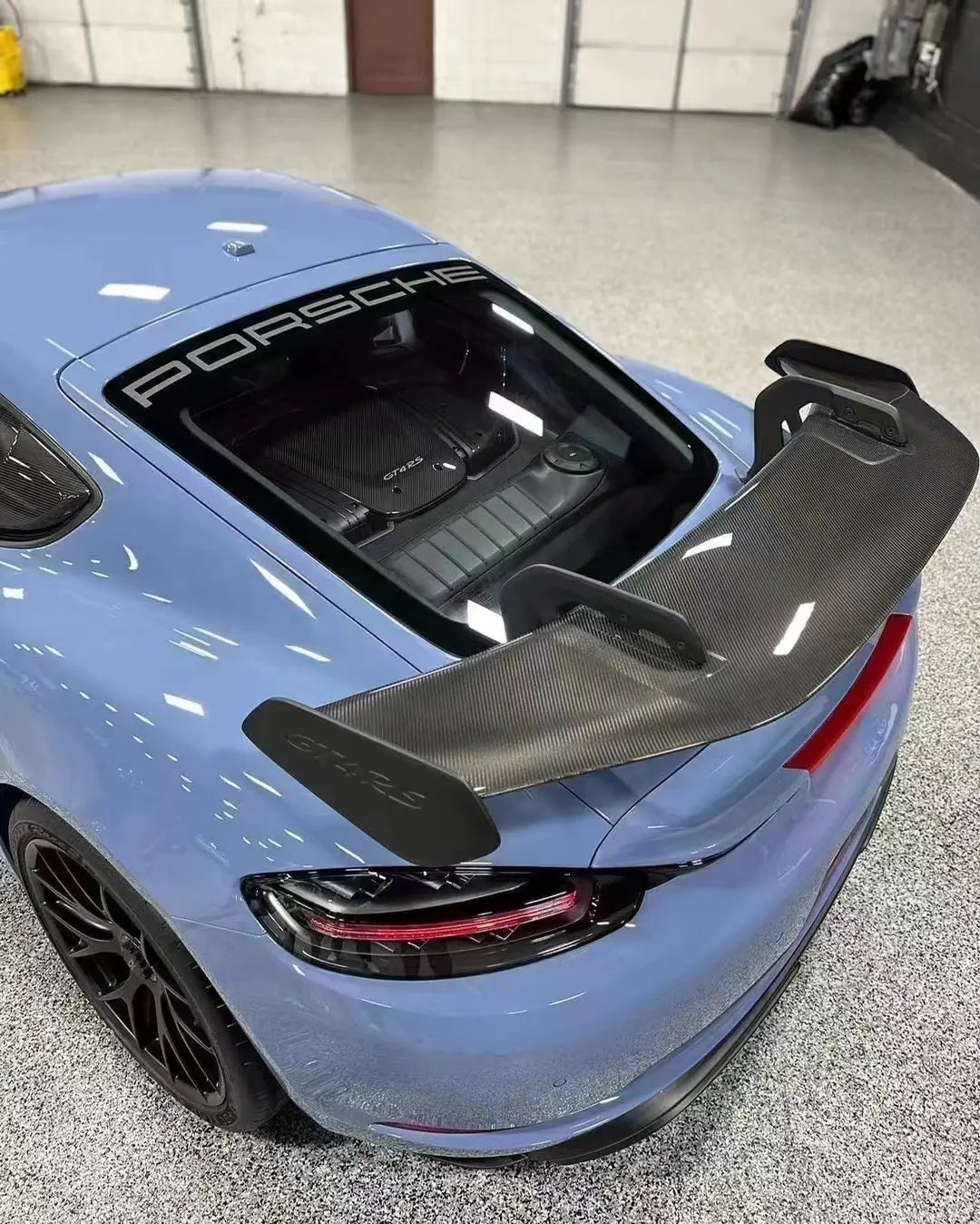 Cayman R Wing Porsche 718 / 981 Cayman GT4RS Carbon Fiber Rear Wing Spoiler – CarGym