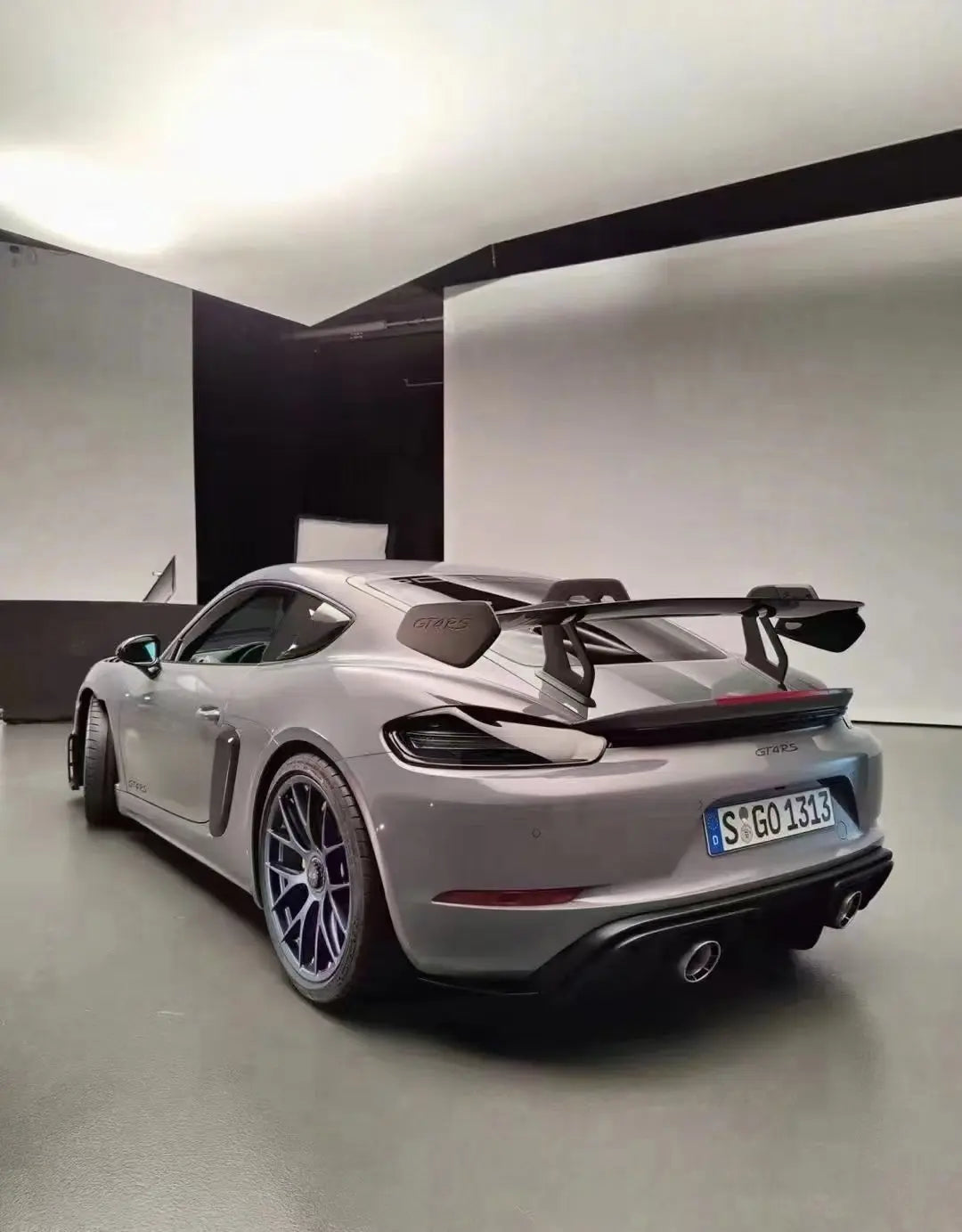 Posche 981 Rear Porsche 718 / 981 Cayman GT4RS Carbon Fiber Rear Wing Spoiler – CarGym