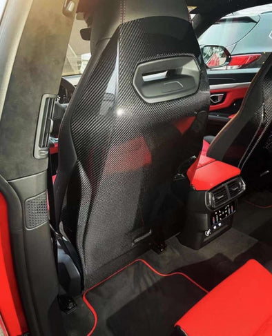 CarGym Carbon Fiber Seat Rear Replacement Panel Cover Kit for Lamborghini Urus