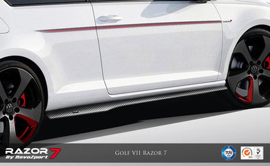 VW Golf VII Revozport Razor 7 Side Skirt