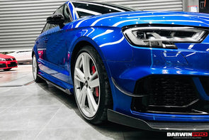 Darwinpro 2019-2020 Audi RS3 BKSS Style Carbon Fiber Front Canards