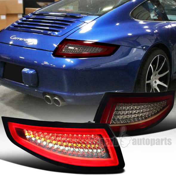 Porsche 997 MK1 2005-08 911 Style LED Taillight Smoked Red & Cle