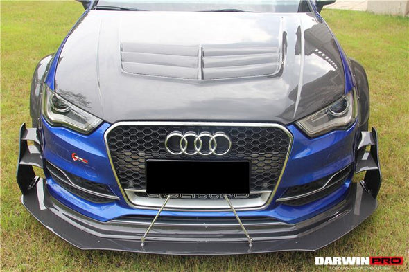 Darwinpro 2013-2016 Audi S3/ A3 Sline Sedan BKSS Style Front Lip Under Board