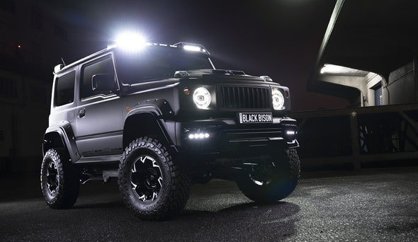 WALD Black Bison Front Roof LED Spoiler for Suzuki Jimny / Sierra