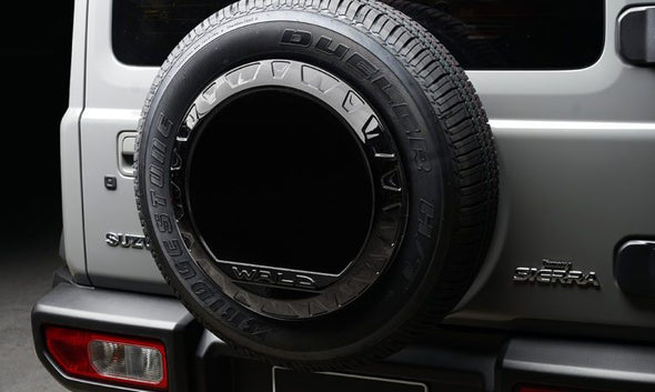 WALD Black Bison Spare Tire Cover for Suzuki Jimny / Sierra